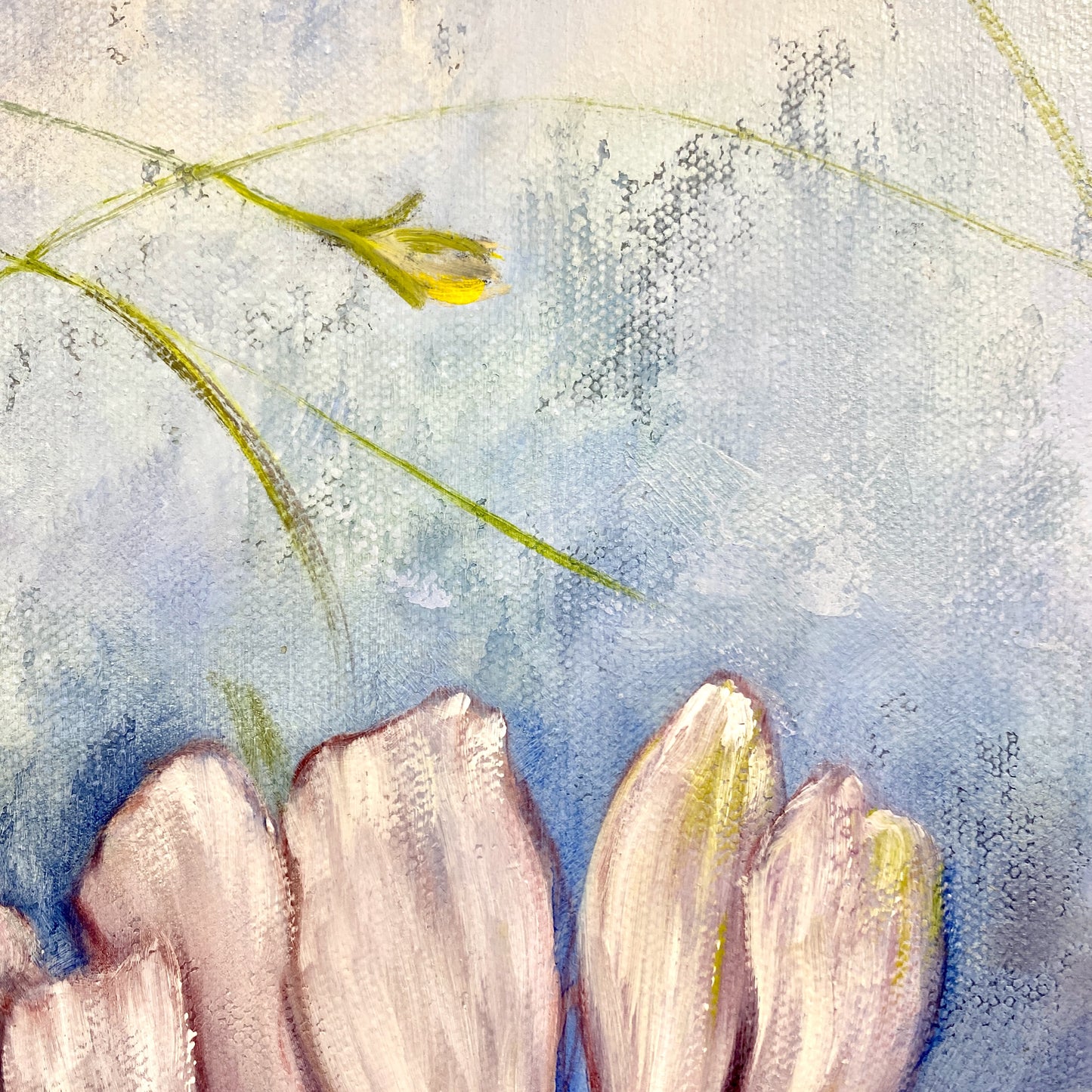 Entwined: Zinnia 24x48"