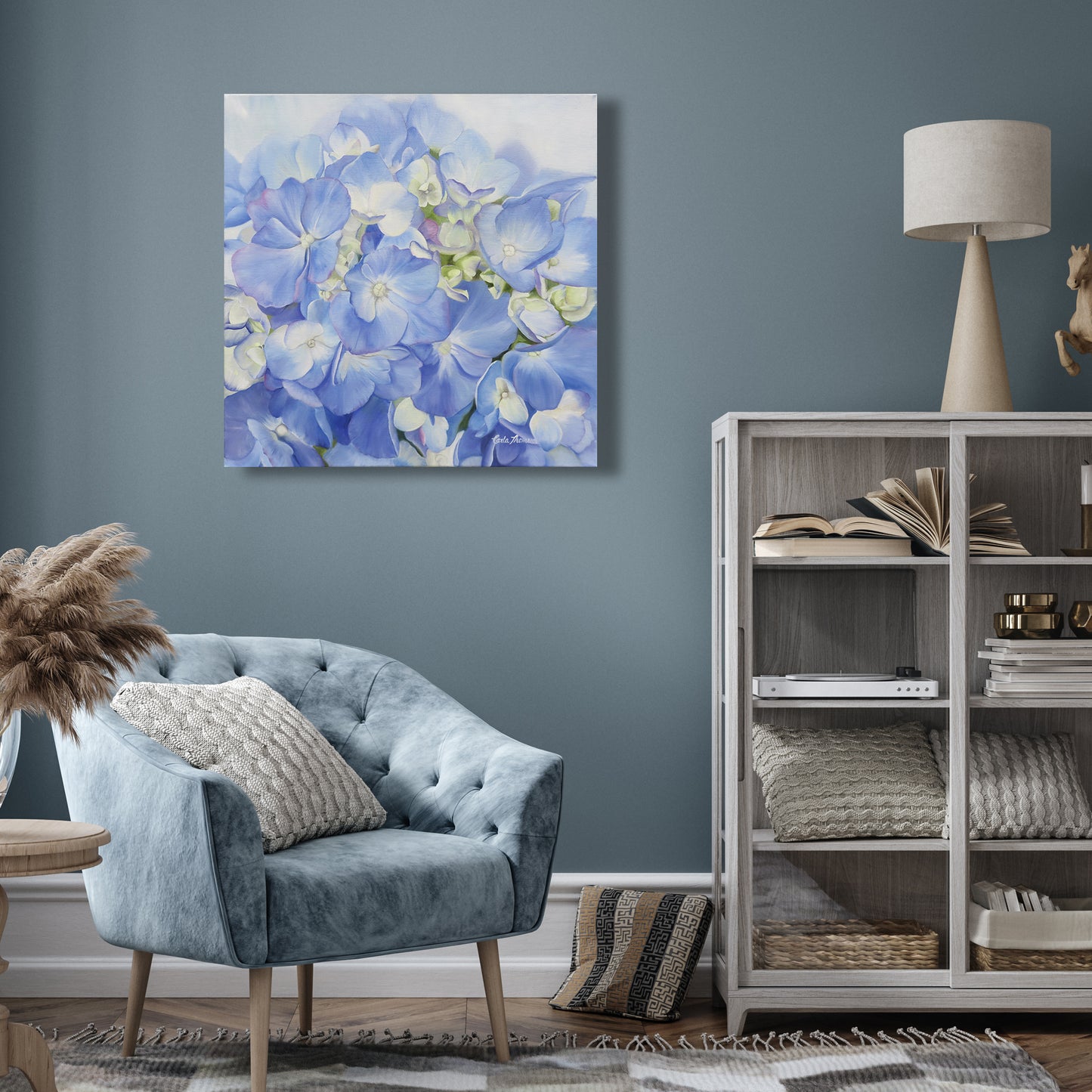Light Blue Hydrangea Print