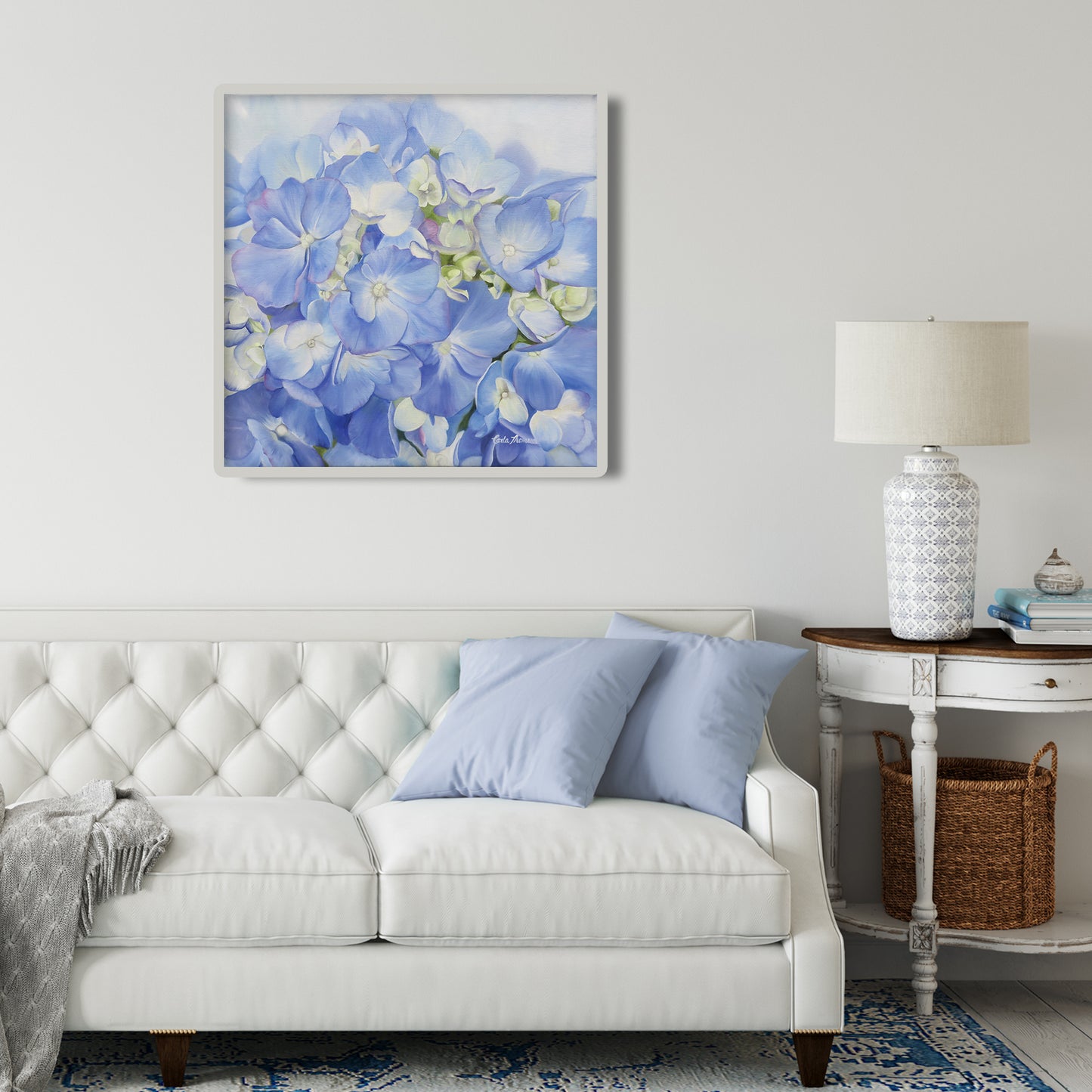 Light Blue Hydrangea Print